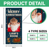 Custom Photo Merry Christmas Door Cover Gift For Son CH07 899880