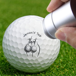 Personalised I'd Tap That Golf Ball Stamp Box Gift for Golf Lovers LM32 897673