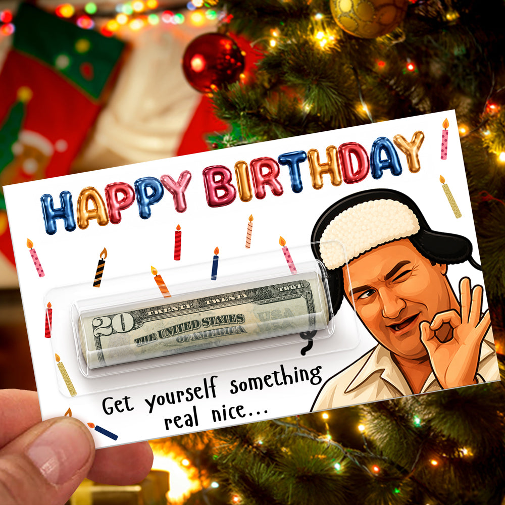 Funny Cousin Birthday Money Holder Card - Get Yourself Something Real Nice LM32 669991