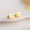 Personalized Cat Face Print Engraved Stud Earrings - Birthday Gift, Memorial Gift For Pet Lovers LM32 897475