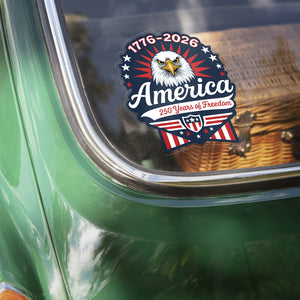 1776-2026 250 Years Of Freedom Anniversary Car Window Decal Sticker CH07 910156