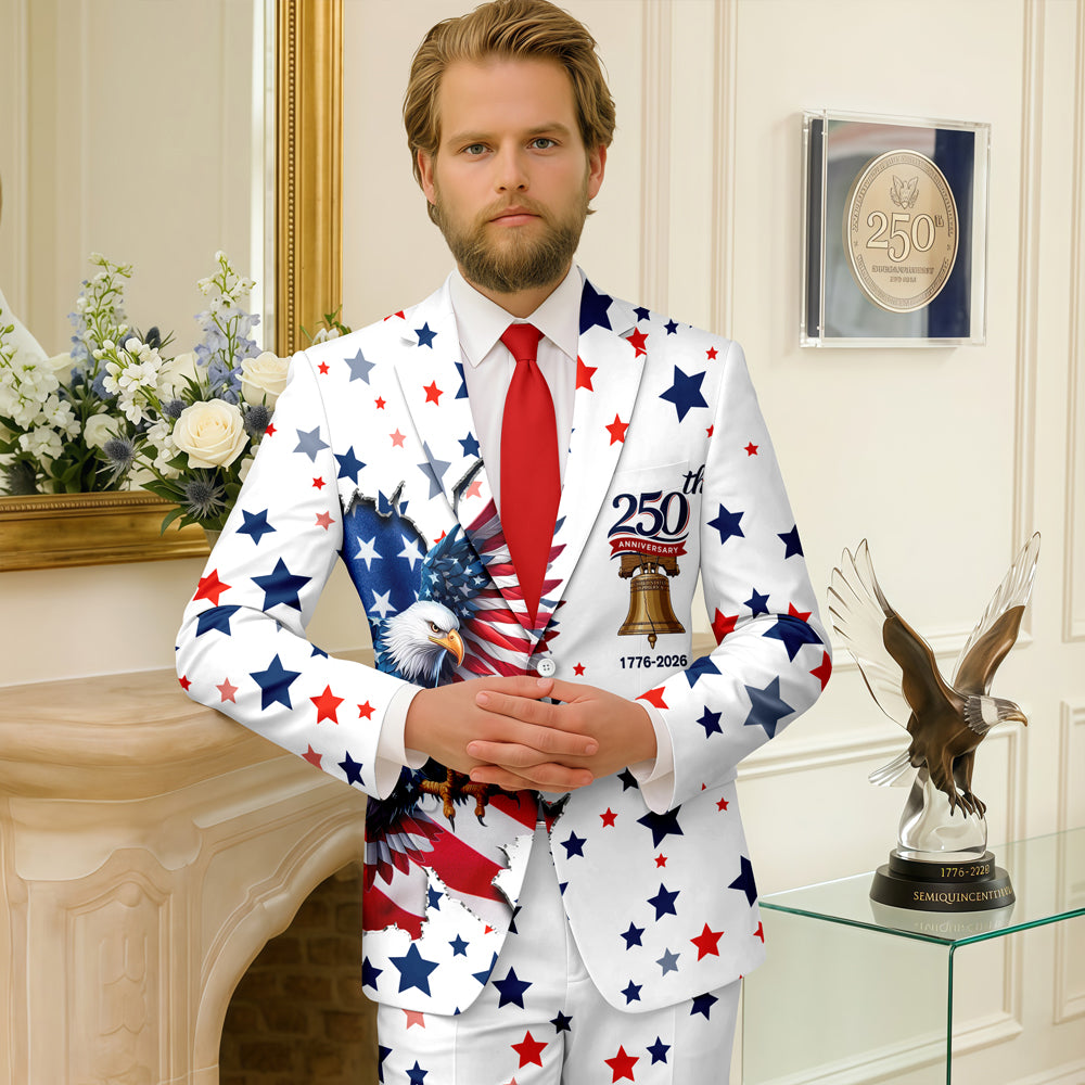 Personalized American 250th Anniversary 1776-2026 Men's Suits CH07 911154