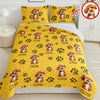 Custom Photo With Dog Cat Paw Quilt Bedding Set For Dog Cat Lovers LM32 897237