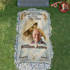 Custom Photo Safe in the Arms of Jesus Grave Blanket Memorial Gift LM32 897511