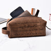 Having You As A Dad - Personalized Engraved Men's Leather Toiletry Bag HO82 894226