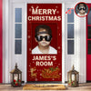 Custom Photo Merry Christmas Door Cover Gift For Son CH07 899880