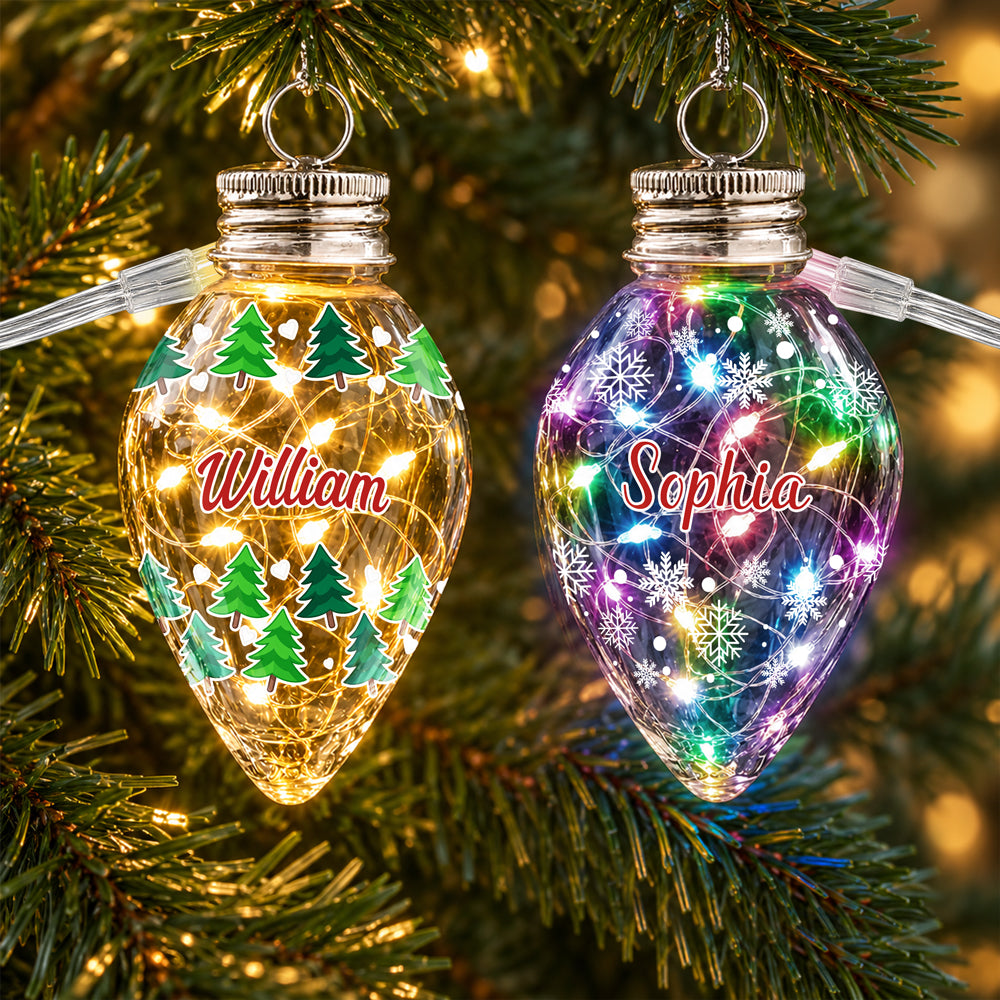 Personalized Christmas Chili Bulb LED Light, Custom Holiday Decoration Gift For Family HO82 904088