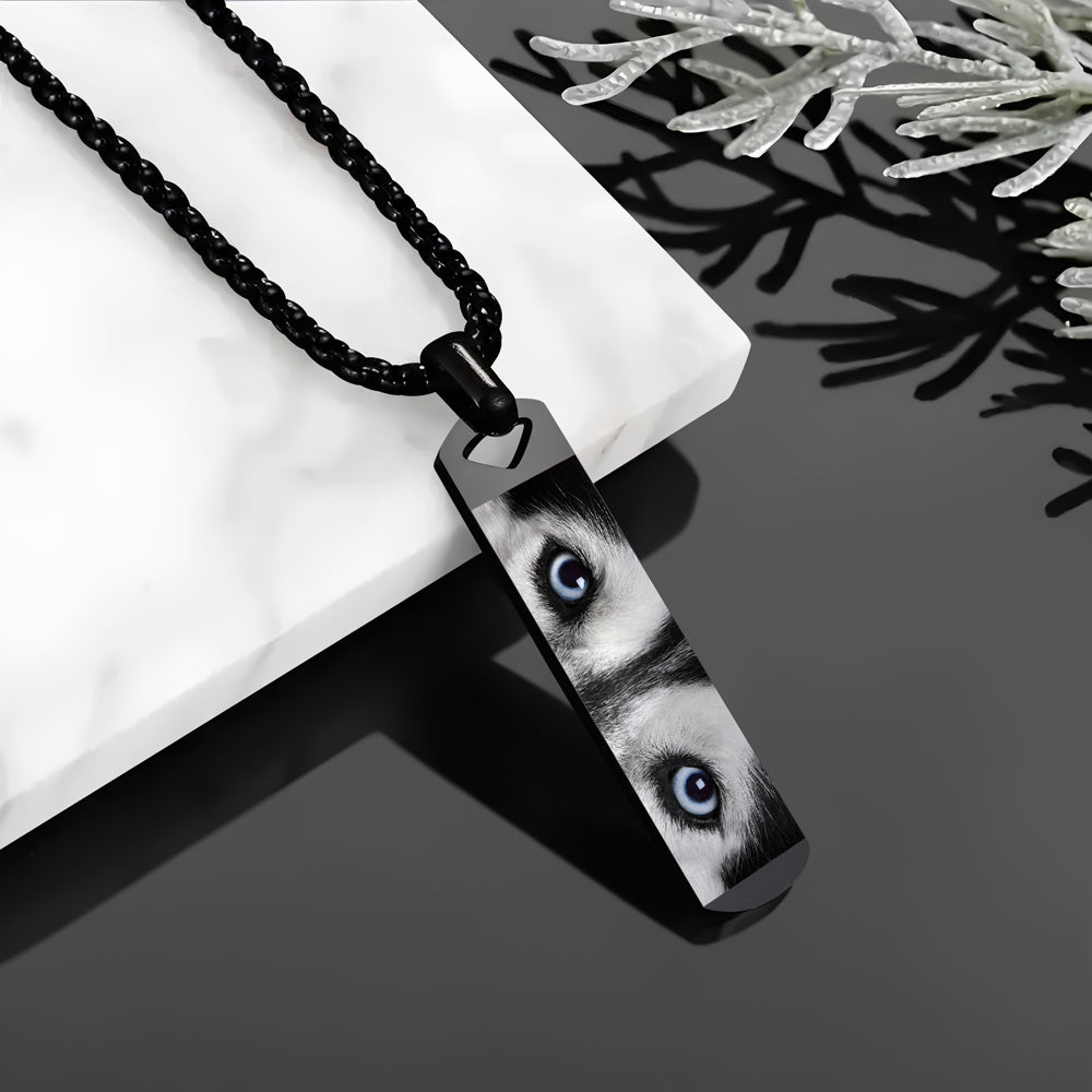 Custom Dog Eyes Photo Long Necklace For Dog Lover TH10 892861