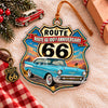 Custom Car Photo 100th Anniversary Of Route 66 Acrylic Ornament, Christmas Tree Decoration Gift CH07 180966