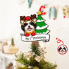 Custom Photo Dog's 1st Christmas Tree Topper Gift For Dog Lovers CH07 899206