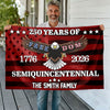 Custom Family Name Unites State 250 Years Of Freedom Semiquincentennial House Flag LM32 897555
