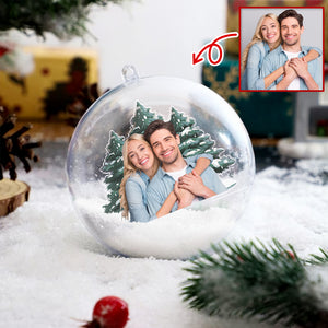 Custom Couple Photo 3D Ball Ornament For Christmas TH10 896083