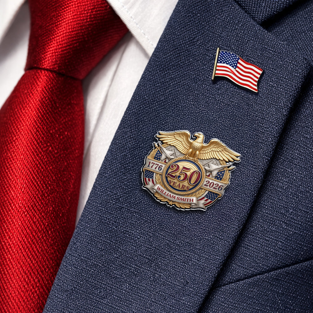 Personalized America 250th Anniversary Patriotic Eagle Acrylic Pin HO82 902146