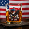 250 Years of Freedom Eagle Patriotic 1776 - 2026 Whiskey Glass HO82 901274