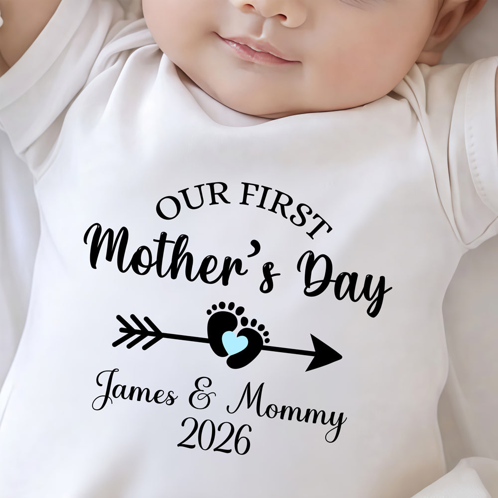 Personalised Our First Mothers Day Matching Shirt LM32 899623