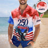Custom Name 250th United States Of America 1776-2026 Anniversary Patriotic Hawaii Shirt CH07 911296