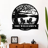 Personalized Family Name Lake House Metal Sign Gift For Couple Anniversary HA75 920016