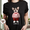 Custom Photo Dog Cat Xmas Clothes Christmas Dark Shirt Gift For Dog Cat Pet Lover HA75 898270