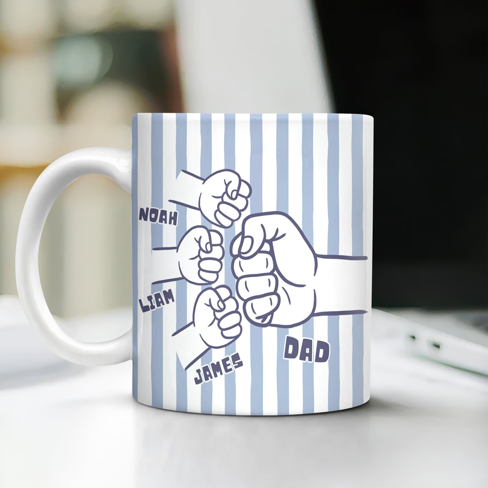 Personalized Fist Bump Mug Father's Day Gift From Kids TH10 169965