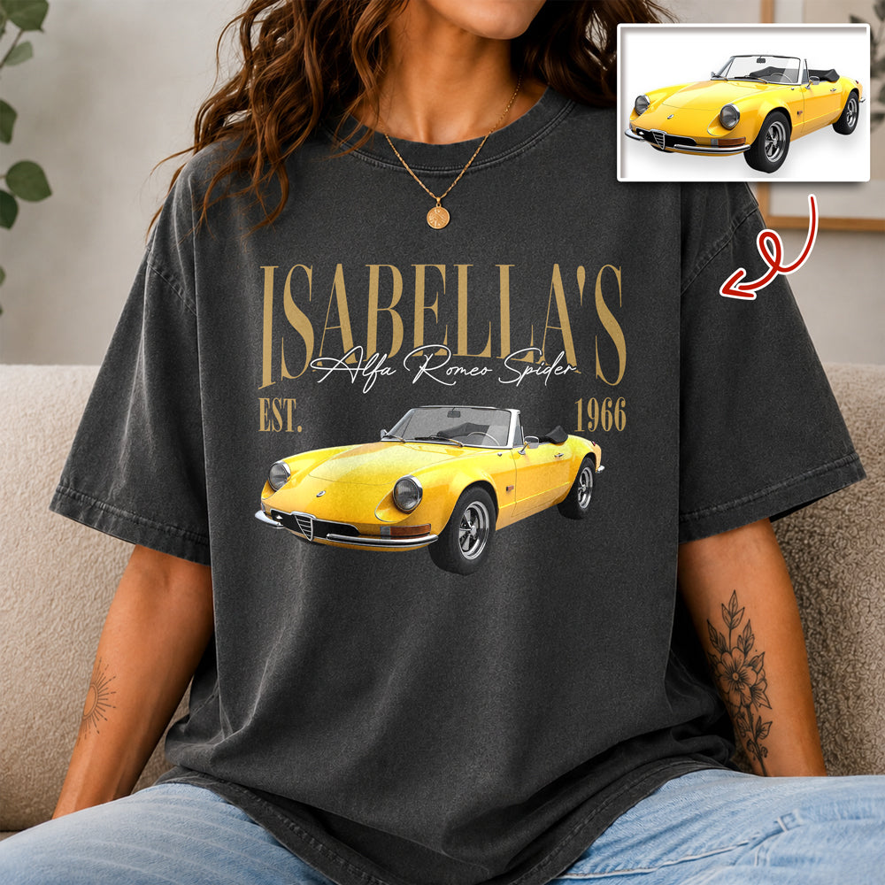 Custom Photo & Name Classic Car Comfort Shirt - Gift For Car Lovers HO82 903292