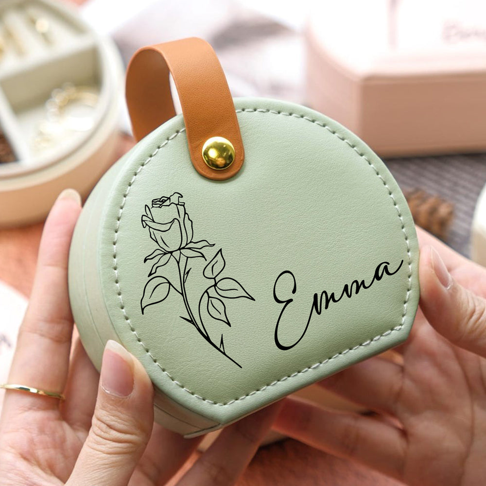 Custom Your Name On Jewelry Box With Handle TH10 894291