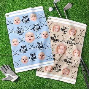 Custom Baby Photo Best Dad Ever For Golf Loving Golf Towel LM32 893577