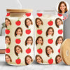 Custom Face Teacher Appreciation Glass Can With Lid Back To School TH10 170413
