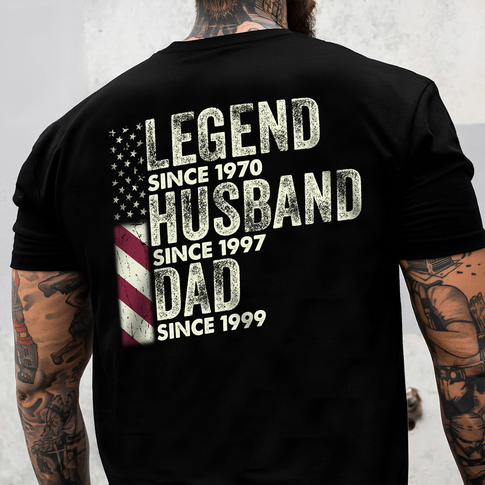 Personalized Legend Husband Dad Grandpa Back Shirt TH10 892937