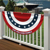 Custom Family Name America Non-Pleated Fan Flag TH10 896433