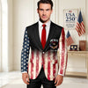 Personalized Patriotic 250th Anniversary God Bless America Eagle 1776–2026 Men's Suit HA75 920146
