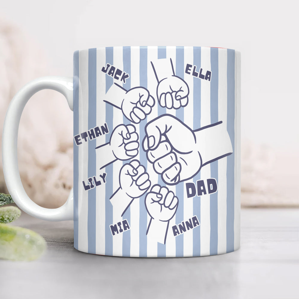 Personalized Fist Bump Mug Father's Day Gift From Kids TH10 169965