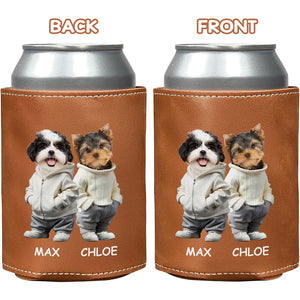 Custom Photo And Name Dog Cat Can Cooler Holder HA75 897592