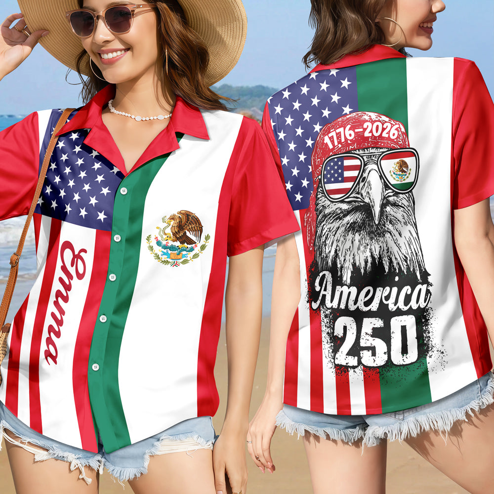 Custom Name American Pride Patriotic 250th Anniversary Eagle Hawaii Shirt TH10 169555