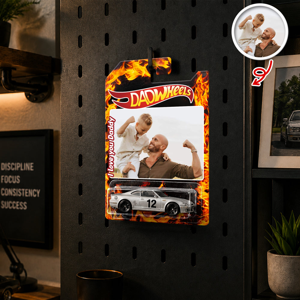 Custom Photo Dad Wheels Packaging for Dad, Father's Day Custom Collector Gift HO82 902660