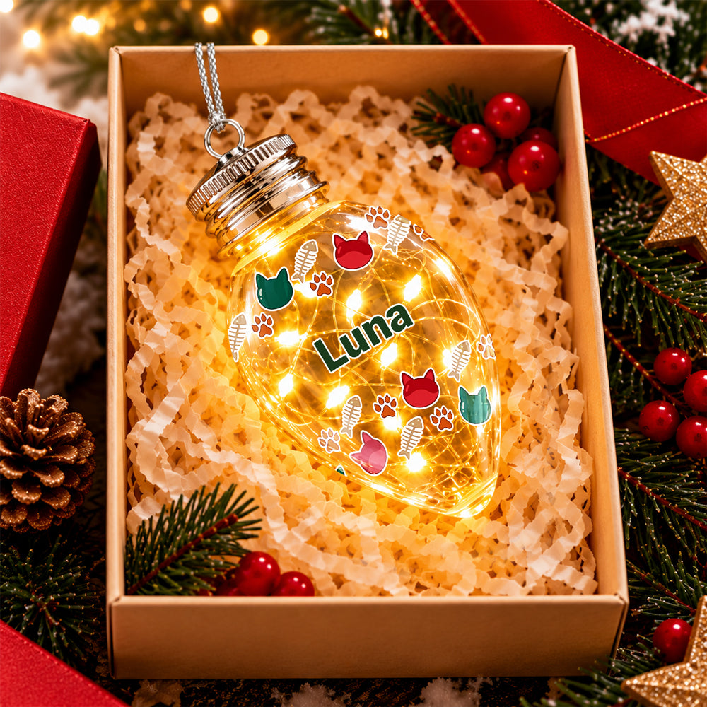 Personalized Christmas Chili Bulb LED Light, Custom Holiday Decoration Gift For Family HO82 904088