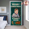 Custom Photo Merry Christmas Door Cover Gift For Son CH07 899880