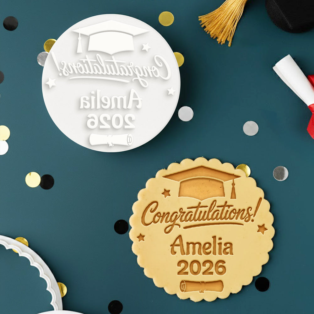 Custom Congratulations Graduation 2026 Cookie Stamp CH07 911120
