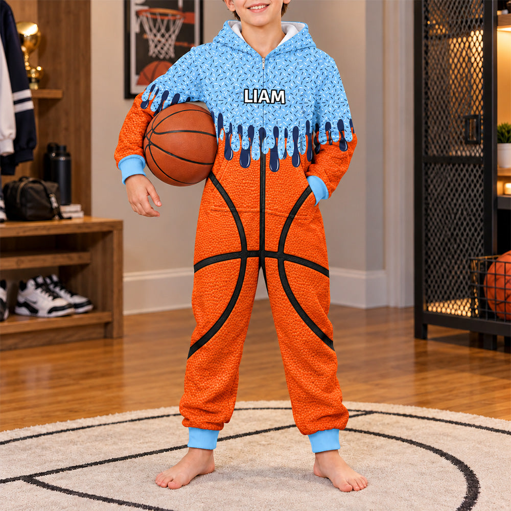 Custom Name Christmas Onesie Pajamas For Baseball, Softball, Soccer, Football, Basketball, Hockey Lover HO82 904022