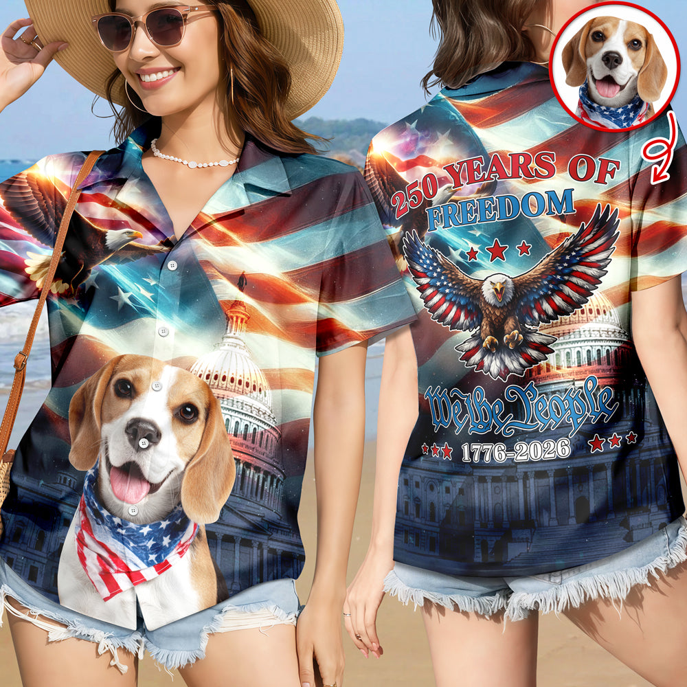 Custom Photo America 250 Years Of Freedom 1776 - 2026 Hawaii Shirt LM32 899067