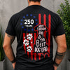 Custom Happy Father's Day To Best Dog Dad Besty Ross Flag Back Dark Shirt LM32 669283