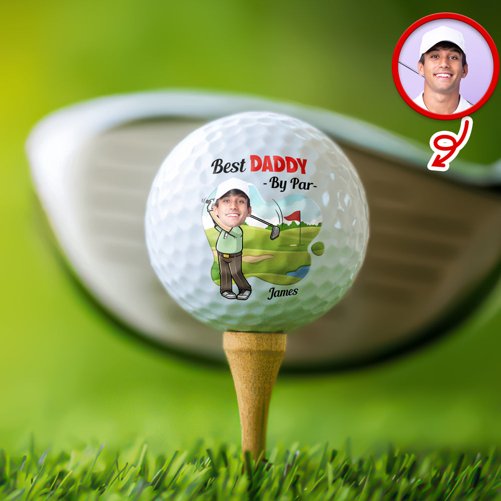 Personalized Best Dad By Par Golf Ball Father’s Day Golf Gift HO82 902450