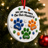 Personalized Pet Paw Dog Memorial 3D Raised Ornament Pet Loss Memorial Keepsake CH07 180384