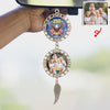 Custom Family Photo American Flag Eagles 250 Car Hanging Ornament With Charm LM32 897809