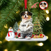 Custom Photo Dog Christmas Acrylic Ornament For Christmas HA75 897604