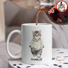 Custom Photo And Name Cat White Mug For Cat Pet Lovers HA75 897598