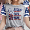 Personalized Legend Wife Mom With 250th Years Of Freedom Anniversary 3D Shirt, Gift For Mom, Mother's Day, America 250 HO82 901350