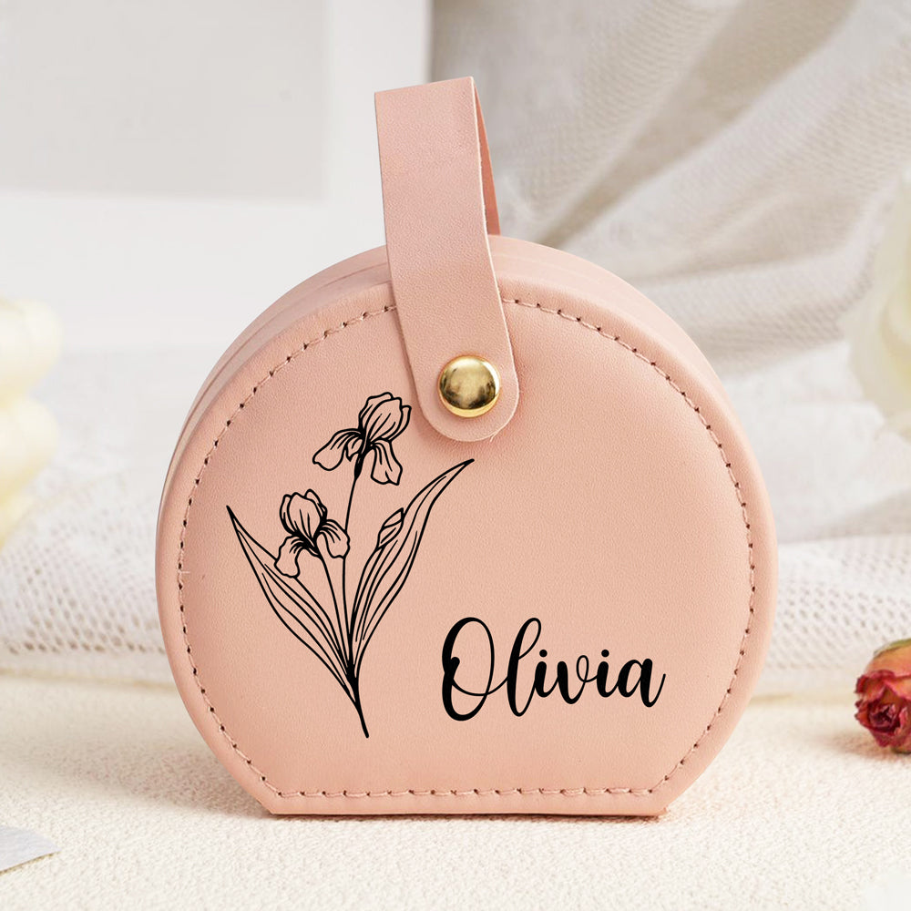 Custom Your Name On Jewelry Box With Handle TH10 894291