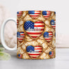 Custom Name American Flag Heart 3D Effect Coffee Mug, Personalized Patriotic Gift TH10 169347
