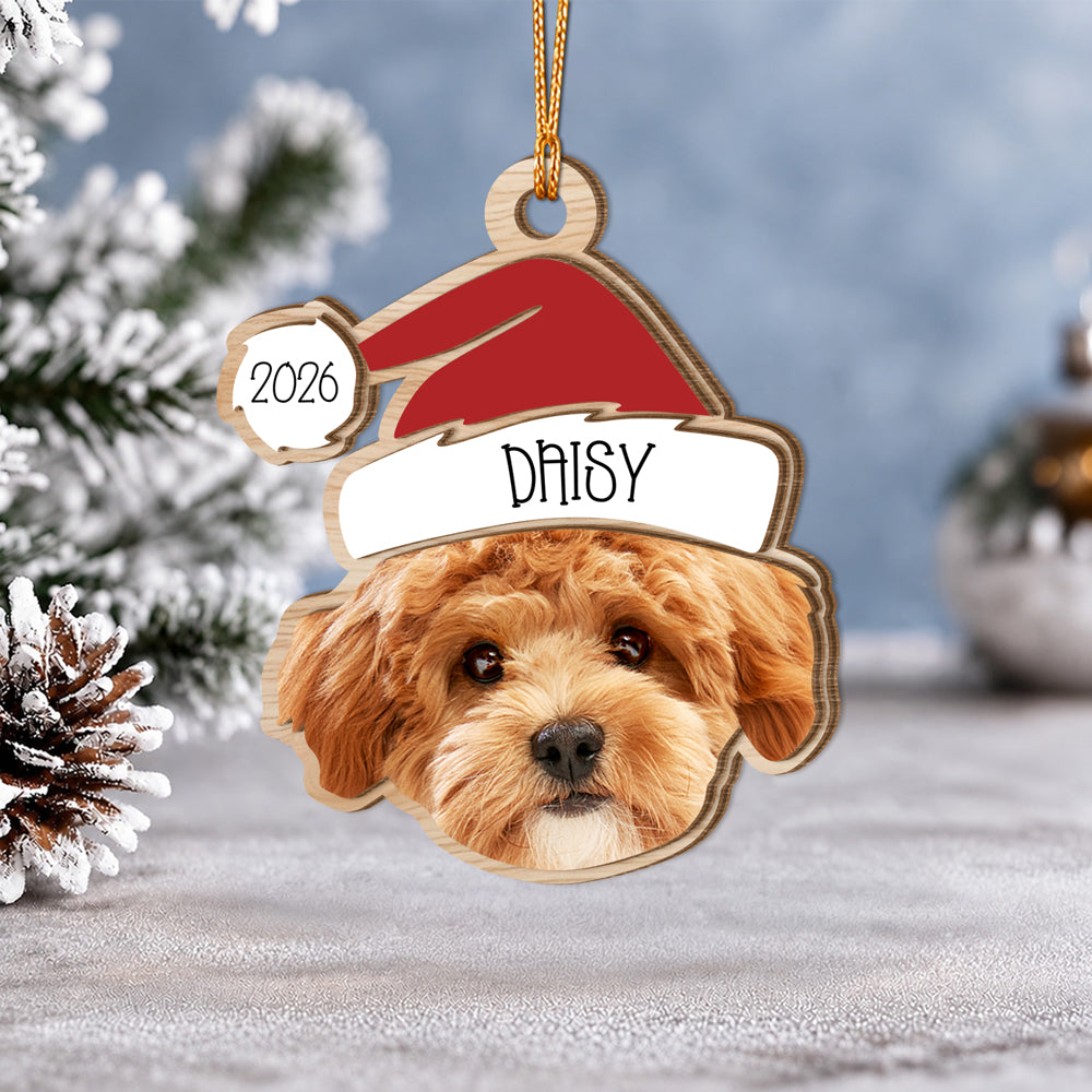 Personalized Pet Photo Christmas Layer Wood Ornament HO82 903966