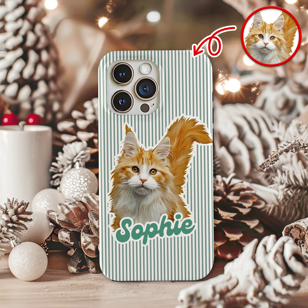 Custom Funny Cat Photo Phone Case Gift For Cat Lovers LM32 895431